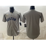 Men's Boston Red Sox Blank Gray Cooperstown Collection Limited Stitched Baseball Jersey Men's Boston Red Sox Blank Gray Cooperstown Collection Limited Stitched Baseball Jersey
