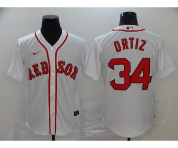 Nike Men's Boston Red Sox #34 David Ortiz Replica White New Alternate Home Cool Base Baseball Jersey