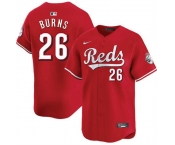 Men's Cincinnati Reds #26 Chase Burns Red Limited Stitched Baseball Jersey
