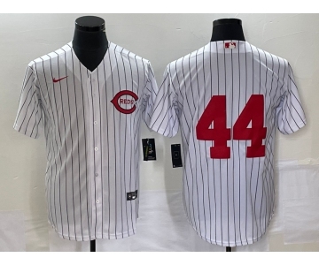 Men's Cincinnati Reds #44 Elly De La Cruz White Field of Dreams Cool Base Stitched Baseball Jersey