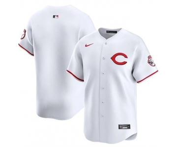 Men's Cincinnati Reds Blank White 2025 Home Limited Stitched Baseball Jersey