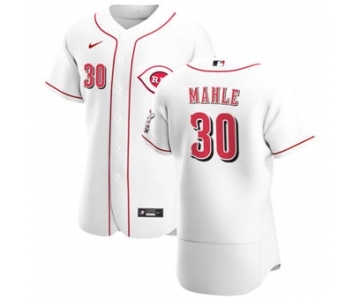 Men's Nike Cincinnati Reds #30 Tyler Mahle White Home 2020 Authentic Player Baseball Jersey