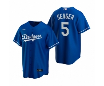 Los Angeles Dodgers #5 Corey Seager Nike Royal Replica Alternate Jersey