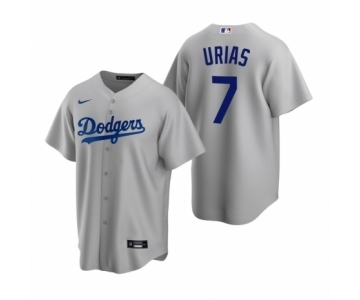 Los Angeles Dodgers #7 Julio Urias Nike Gray Replica Alternate Jersey
