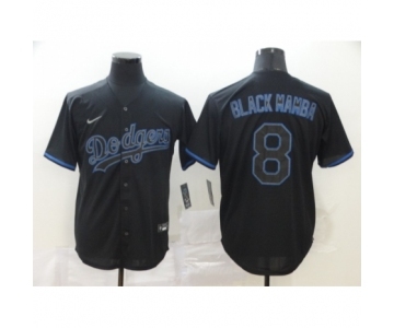 Los Angeles Dodgers #8 Kobe Bryant Black Shadow 2020 Cool Base jersey2