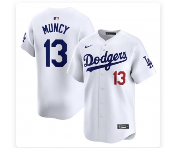 Men's Los Angeles Dodgers #13 Max Muncy Blue Stitched MLB Cool Base Nike Jersey