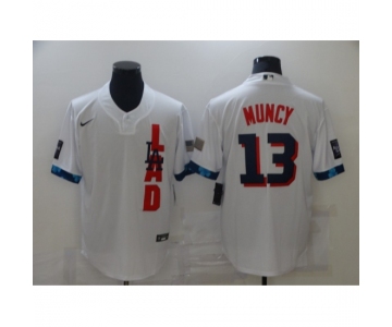 Men's Los Angeles Dodgers #13 Max Muncy Nike White 2021 All-Star Game Replica Jersey