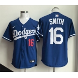 Men's Los Angeles Dodgers #16 Will Smith Royal Limited Stitched Baseball Jersey