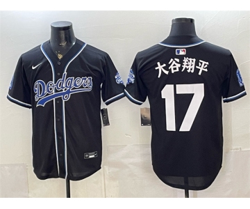 Men's Los Angeles Dodgers #17 大谷翔平 B2B Champs 2026 Black Out Style Vapor Limited Stitched Baseball Jersey
