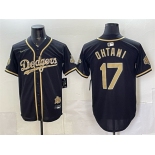 Men's Los Angeles Dodgers #17 Shohei Ohtani Black 2026 Armed Forces Day Stitched Baseball Jersey