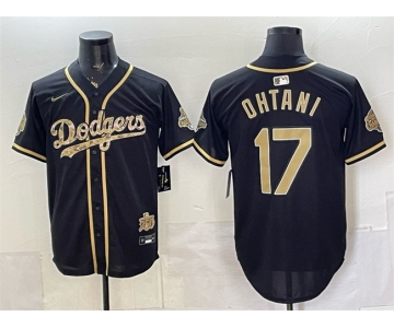 Men's Los Angeles Dodgers #17 Shohei Ohtani Black 2026 Armed Forces Day Stitched Baseball Jersey