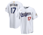 Men's Los Angeles Dodgers #17 Shohei Ohtani Nike White 2026 Gold Collection Stadium Jersey