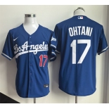 Men's Los Angeles Dodgers #17 Shohei Ohtani Royal 2026 Gold Collection Stadium Stitched Baseball Jersey