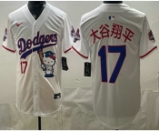 Men's Los Angeles Dodgers #17 Shohei Ohtani White Japanese Hello Kitty 2025 World Series Champions Limited Jersey Men's Los Angeles Dodgers #17 Shohei Ohtani White Japanese Hello Kitty 2025 World Series Champions Limited Jersey