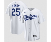 Men's Los Angeles Dodgers #25 Tommy Edman White 2025 World Series Champions Home Cool Base Stitched Baseball Jersey Men's Los Angeles Dodgers #25 Tommy Edman White 2025 World Series Champions Home Cool Base Stitched Baseball Jersey