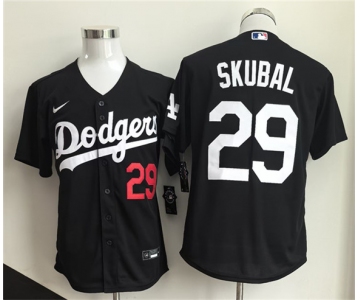 Men's Los Angeles Dodgers #29 Tarik Skubal Black 2026 Cool Base Stitched Baseball Jersey