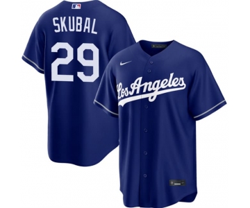Men's Los Angeles Dodgers #29 Tarik Skubal Royal Alternate Stitched Baseball Jersey