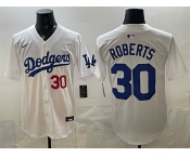 Men's Los Angeles Dodgers #30 Dave Roberts White 2026 Home Limited Stitched Baseball Jersey Men's Los Angeles Dodgers #30 Dave Roberts White 2026 Home Limited Stitched Baseball Jersey