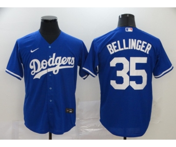Men's Los Angeles Dodgers #35 Cody Bellinger Replica Royal Blue Cool Base Baseball Jersey