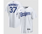 Men's Los Angeles Dodgers #37 Teoscar Hernández White 2025 World Series Champions Stitched Baseball Jersey Men's Los Angeles Dodgers #37 Teoscar Hernández White 2025 World Series Champions Stitched Baseball Jersey