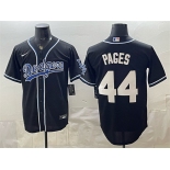 Men's Los Angeles Dodgers #44 Andy Pages Black Stitched Baseball Jersey Men's Los Angeles Dodgers #44 Andy Pages Black Stitched Baseball Jersey