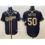 Men's Los Angeles Dodgers #50 Mookie Betts Black Military Appreciation Game Day Stitched Baseball Jersey Men's Los Angeles Dodgers #50 Mookie Betts Black Military Appreciation Game Day Stitched Baseball Jersey