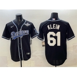 Men's Los Angeles Dodgers #61 Will Klein Black Fashion 2025 World Series Cool Base Stitched Baseball Jersey Men's Los Angeles Dodgers #61 Will Klein Black Fashion 2025 World Series Cool Base Stitched Baseball Jersey
