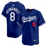 Men's Los Angeles Dodgers #8 Enrique Hernandez Royal Limited Stitched Baseball Jersey Men's Los Angeles Dodgers #8 Enrique Hernandez Royal Limited Stitched Baseball Jersey