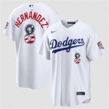 Men's Los Angeles Dodgers #8 Enrique Hernández White USA 250 Fourth of July Home Stitched Baseball Jersey Men's Los Angeles Dodgers #8 Enrique Hernández White USA 250 Fourth of July Home Stitched Baseball Jersey