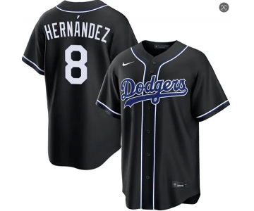 Mens Los Angeles Dodgers #8 Kike Hernandez 2026 Black Carbon Fashion Limited Jersey