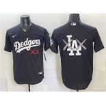 Men's Los Angeles Dodgers Black Vapor Premier Limited Stitched Baseball Jersey