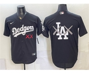 Men's Los Angeles Dodgers Black Vapor Premier Limited Stitched Baseball Jersey Men's Los Angeles Dodgers Black Vapor Premier Limited Stitched Baseball Jersey