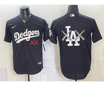 Men's Los Angeles Dodgers Black Vapor Premier Limited Stitched Baseball Jersey