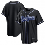 Men's Los Angeles Dodgers Blank 2026 Black Out Stitched Baseball Jersey