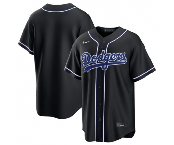 Men's Los Angeles Dodgers Blank 2026 Black Out Stitched Baseball Jersey