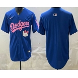 Men's Los Angeles Dodgers Blank Blue Hello Kitty 2025 World Series Champions Limited Jersey Men's Los Angeles Dodgers Blank Blue Hello Kitty 2025 World Series Champions Limited Jersey