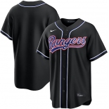 Men's Los Angeles Dodgers Blank Fashion Black Out Stitched Baseball Jersey