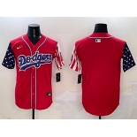 Men's Los Angeles Dodgers Blank Red Limited Stitched Baseball Jersey
