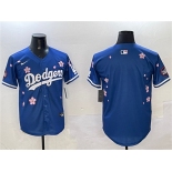 Men's Los Angeles Dodgers Blank Royal 2025 Tokyo Series Limited Stitched Baseball Jersey