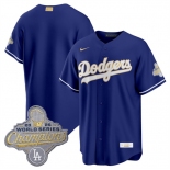 Men's Los Angeles Dodgers Blank Royal 2026 Alternate Gold Collection Stadium Stitched Baseball Jersey