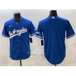 Men's Los Angeles Dodgers Blank Royal Alternate Stadium Stitched Baseball Jersey
