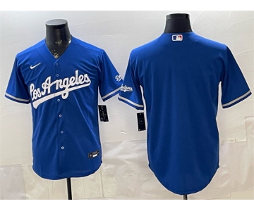 Men's Los Angeles Dodgers Blank Royal Alternate Stadium Stitched Baseball Jersey