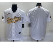 Men's Los Angeles Dodgers Blank White 2022 All Star Stitched Cool Base Nike Jersey