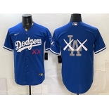 Men's Los Angeles Dodgers Blue Vapor Premier Limited Stitched Baseball Jersey