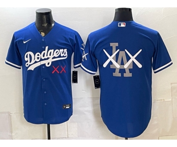 Men's Los Angeles Dodgers Blue Vapor Premier Limited Stitched Baseball Jersey