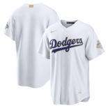 Men's Los Angeles Dodgers Nike White 2026 Gold Collection Stadium Jersey