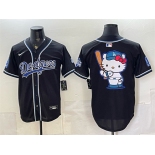 Men's Los Angeles Dodgers Team Big Logo B2B Champs 2026 Black Out Style Vapor Limited Stitched Baseball Jersey