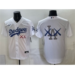 Men's Los Angeles Dodgers White Vapor Premier Limited Stitched Baseball Jersey Men's Los Angeles Dodgers White Vapor Premier Limited Stitched Baseball Jersey