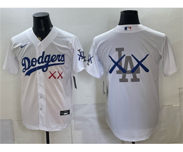 Men's Los Angeles Dodgers White Vapor Premier Limited Stitched Baseball Jersey