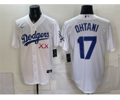 Men's Los Angeles Dodgers x KAWS #17 Shohei Ohtani White Vapor Premier Limited Stitched Baseball Jersey Men's Los Angeles Dodgers x KAWS #17 Shohei Ohtani White Vapor Premier Limited Stitched Baseball Jersey